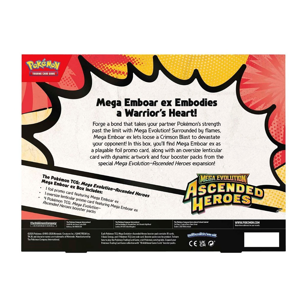 Pokémon TCG: Mega Evolution-Ascended Heroes Mega Emboar ex Box